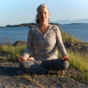 woman meditating